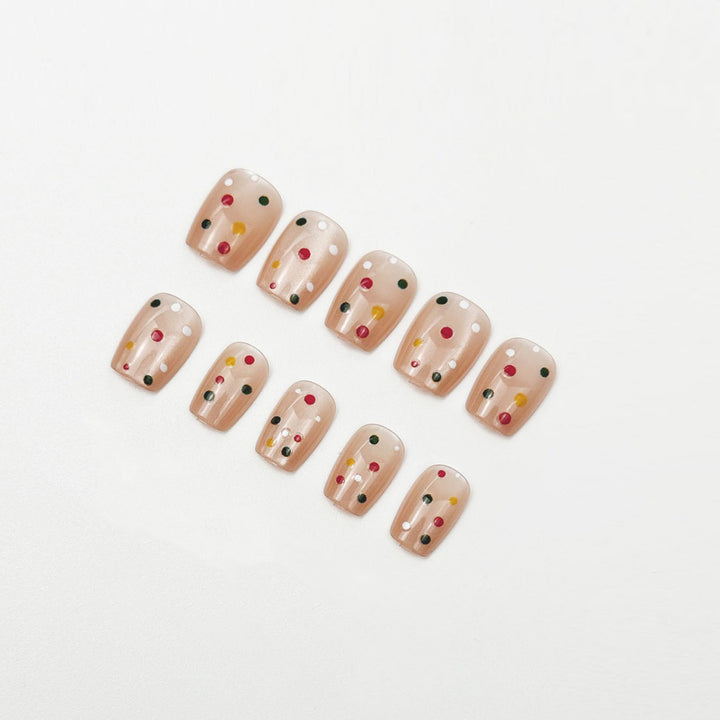 Artistic Confetti Press-On Nail Set Stornfield