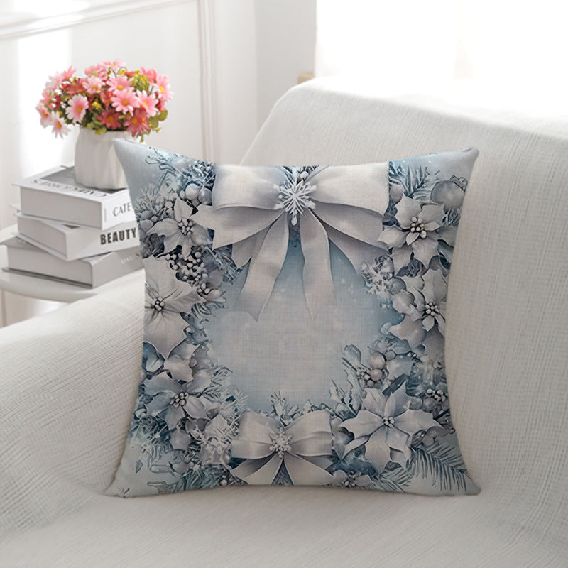 Elegant Floral Decorative Throw Pillow