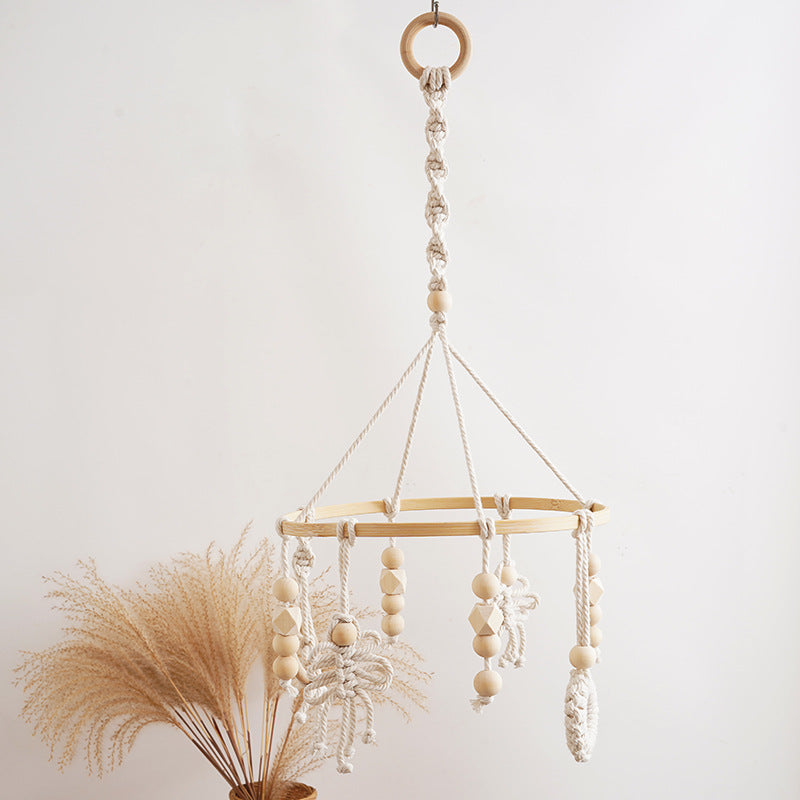 Macrame Baby Mobile with Natural Beads Stornfield