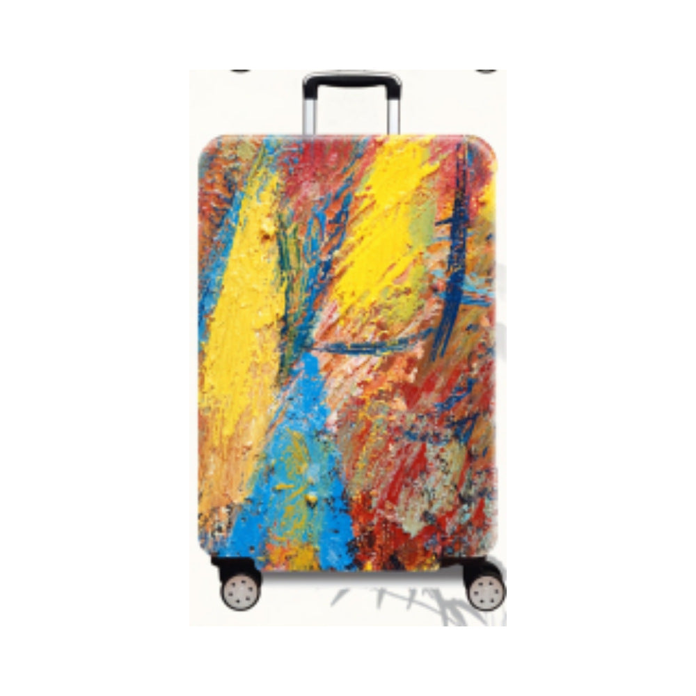 Women's Hard Shell Suitcase with Modern Expressionist Art Design Stornfield