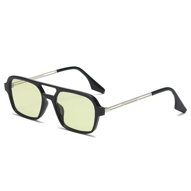 Women's trendy square sunglasses with transparent frame and gentle lenses Stornfield
