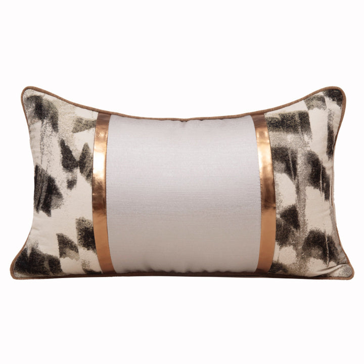 Artistic Canvas Texture Lumbar Pillowcase