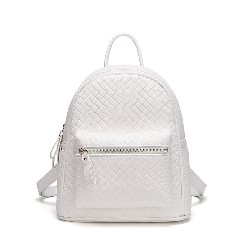 Woven Leather Mini Backpack Stornfield