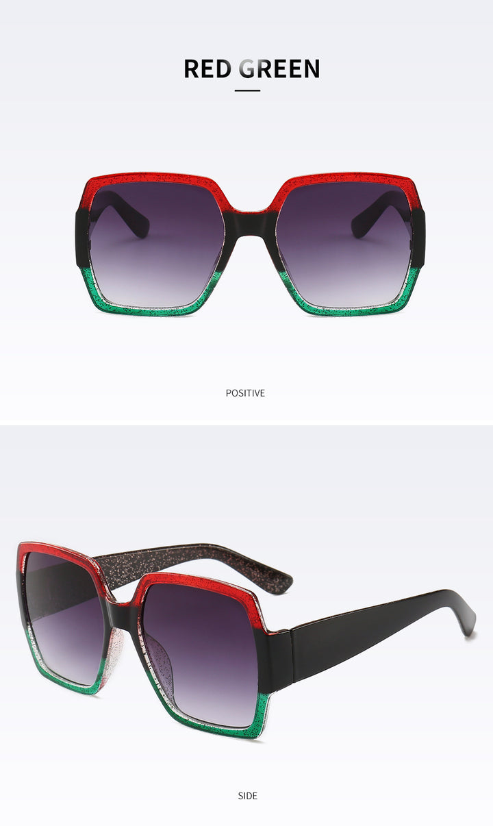 Sparkling Geometric Frame Sunglasses Stornfield