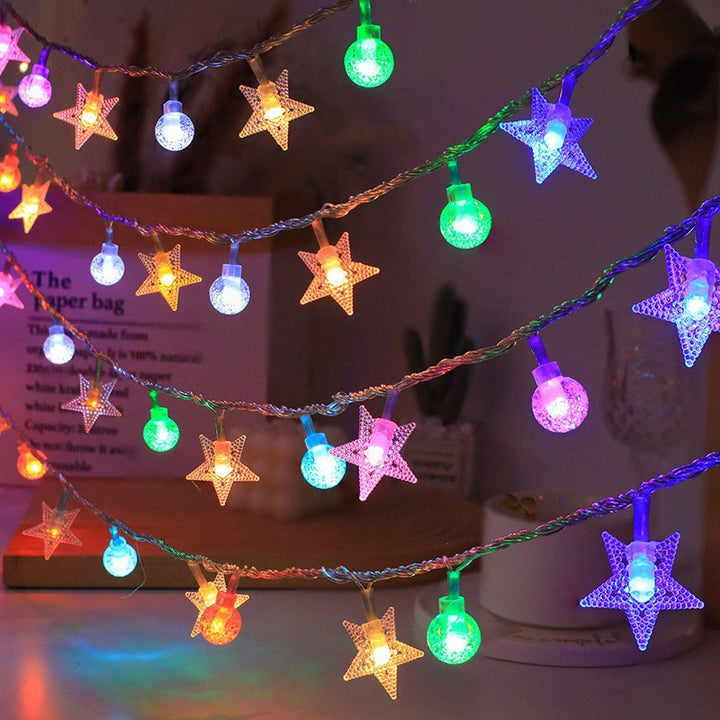Globe LED String Lights With Waterproof Copper Wire And Textured Clear Bulbs Stornfield