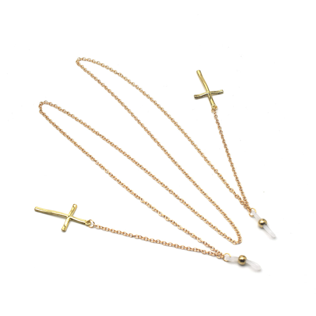 Elegant Cross-Design Chain Eyewear Holder Stornfield