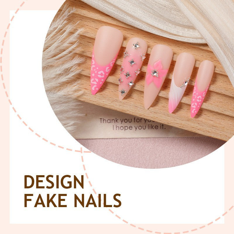 Nail art set with elegant floral embellishments and glamorous accents Stornfield
