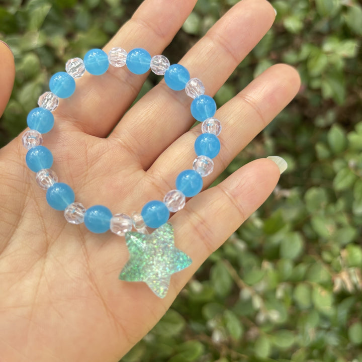 Cute bracelet with elephant charm Made of glass Stornfield