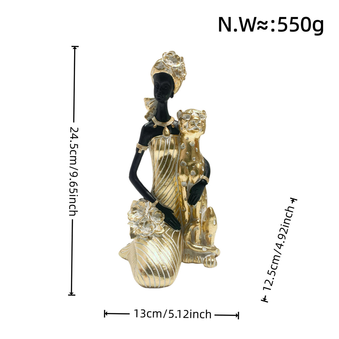 Elegant sculpture with leopard casting Stornfield