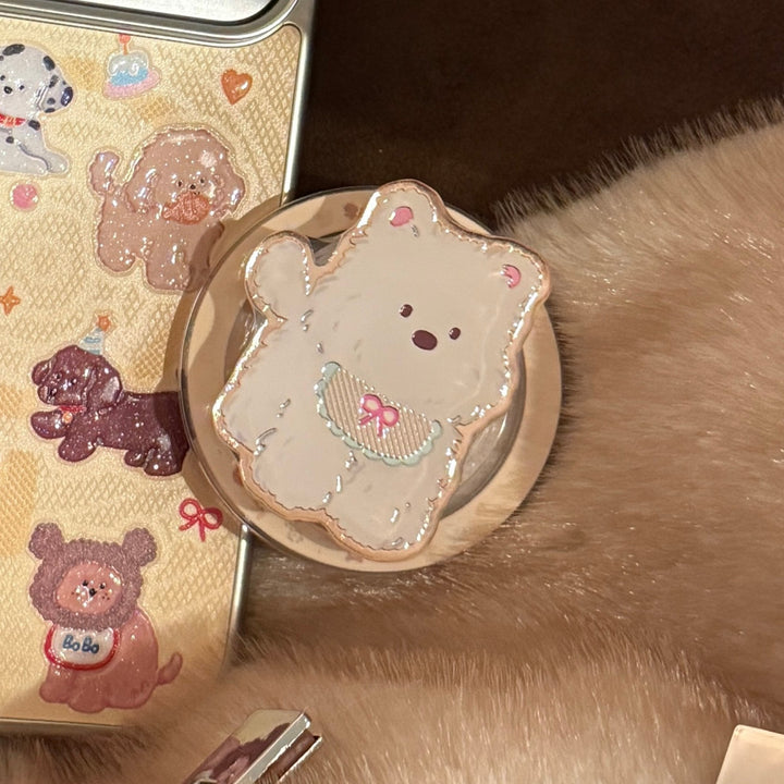 Charming hand mirror with bear motif Stornfield