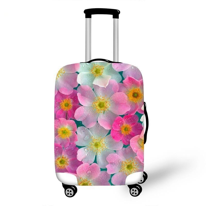 Women's hardshell travel suitcase with floral design Stornfield
