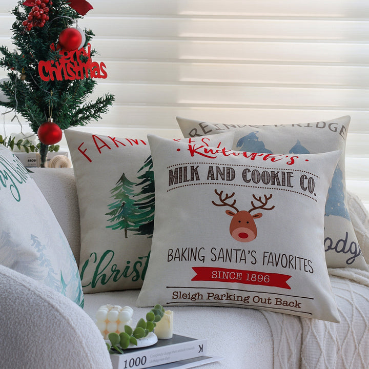 Decorative cushions with festive motif