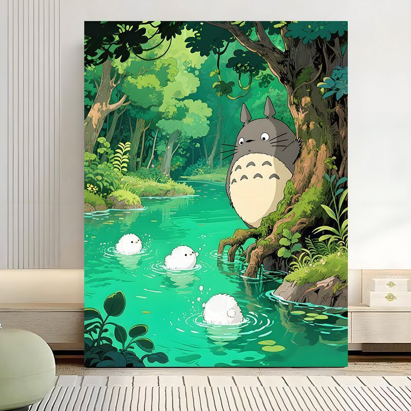 Enchanted Forest Scene Canvas Art Print Stornfield