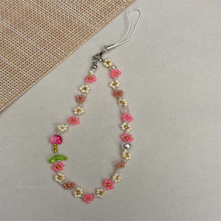 Floral Beaded Phone Strap Stornfield