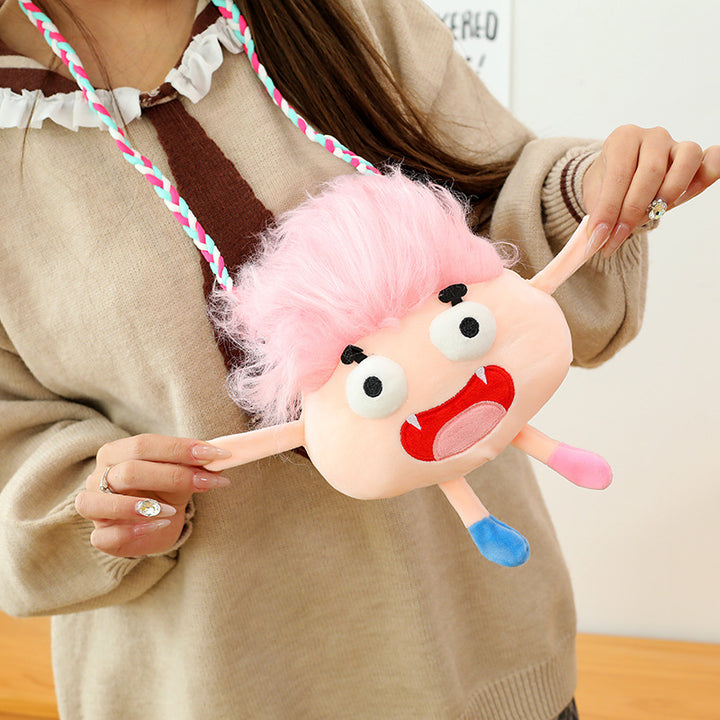 Plush Cartoon Monster Mini Backpack