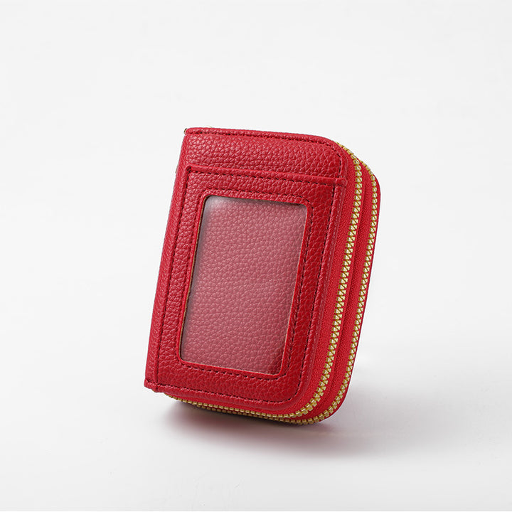 Leather Slim Zippered Coin Wallet Stornfield