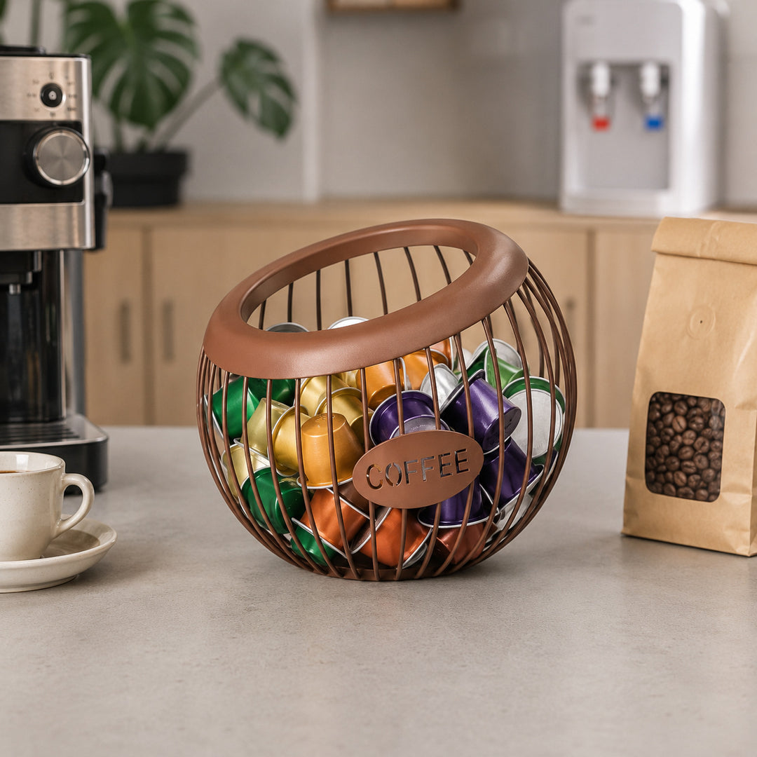 Stylish Wire Coffee Storage