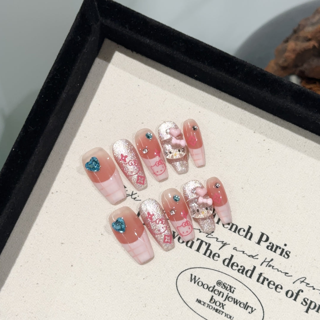 Playful Themed Press-On Nail Set