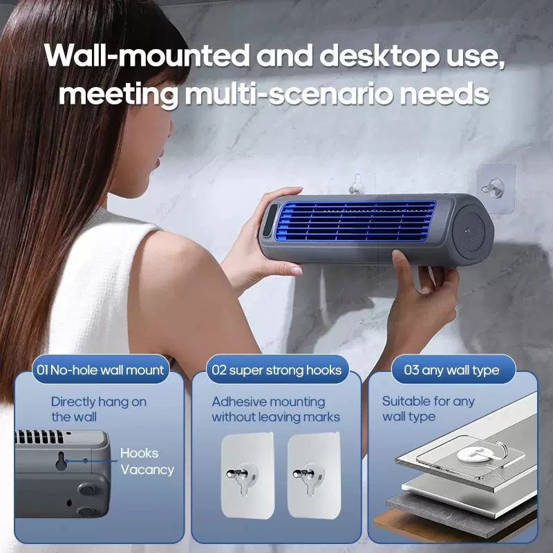 Unisex one-size rechargeable cordless tower fan with extended operating time and variable speed quiet motor Stornfield