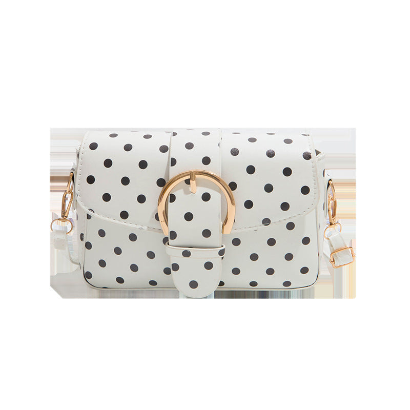 Polka Dot Patterned Crossbody Handbag