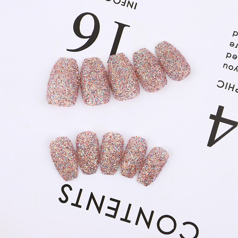 Glittering artificial nails in modern design Stornfield