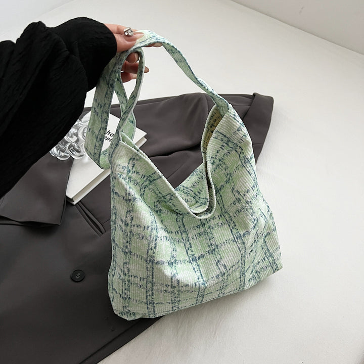 Textured Fabric Hobo Handbag