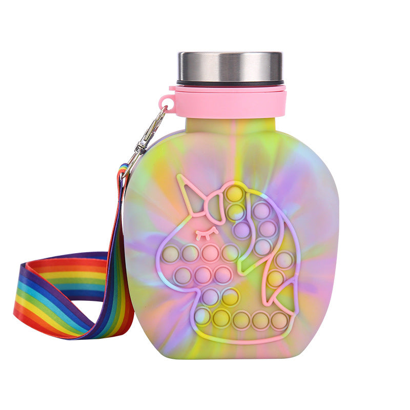 Unisex water bottle with cute unicorn design Stornfield