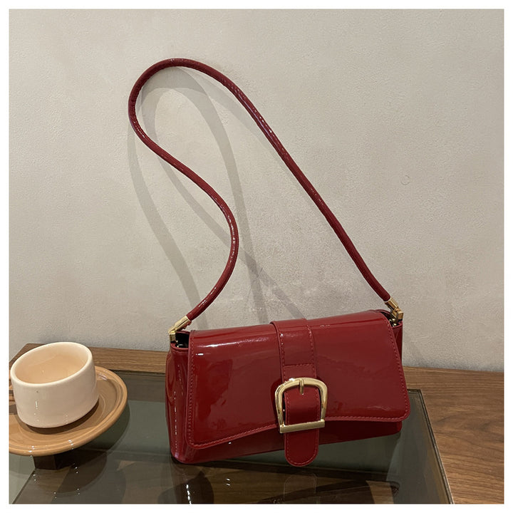 Elegant Mini Handbag with Buckle Detail