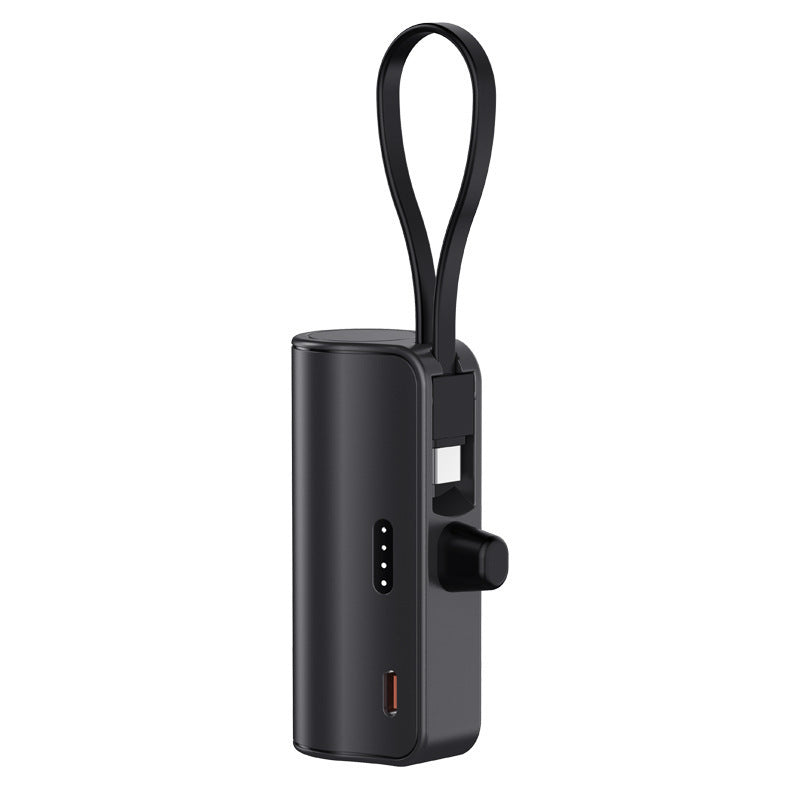Portable power bank with integrated charging cable and compact design Stornfield