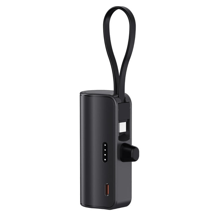 Portable power bank with integrated charging cable and compact design Stornfield