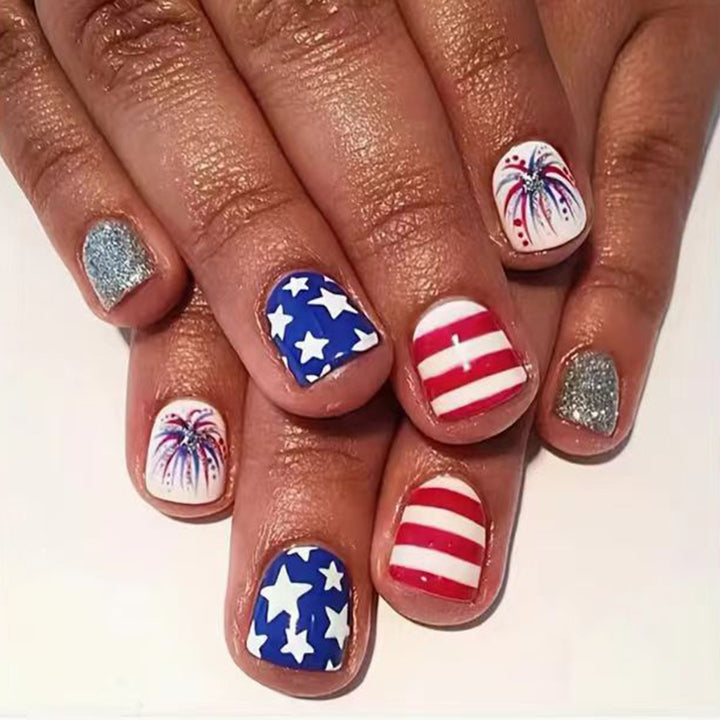 Patriotic Theme Nail Art Set