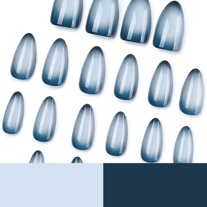 Stiletto Artificial Nails with Matte Ombre Design Stornfield