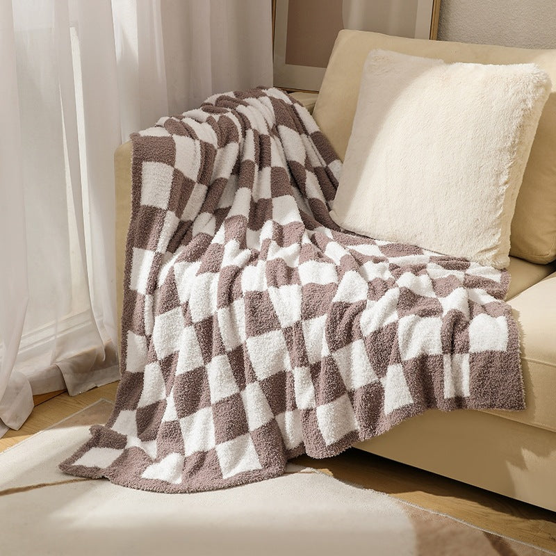 Cozy Checkerboard Throw Blanket