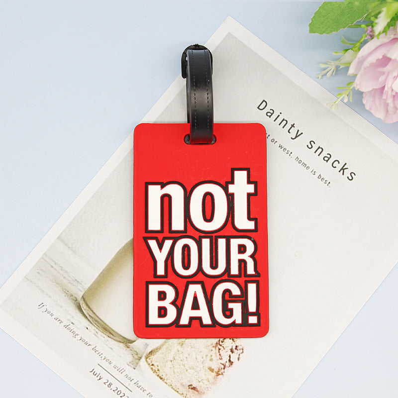 Unisex Luggage Tag with Humorous Design Bowlift