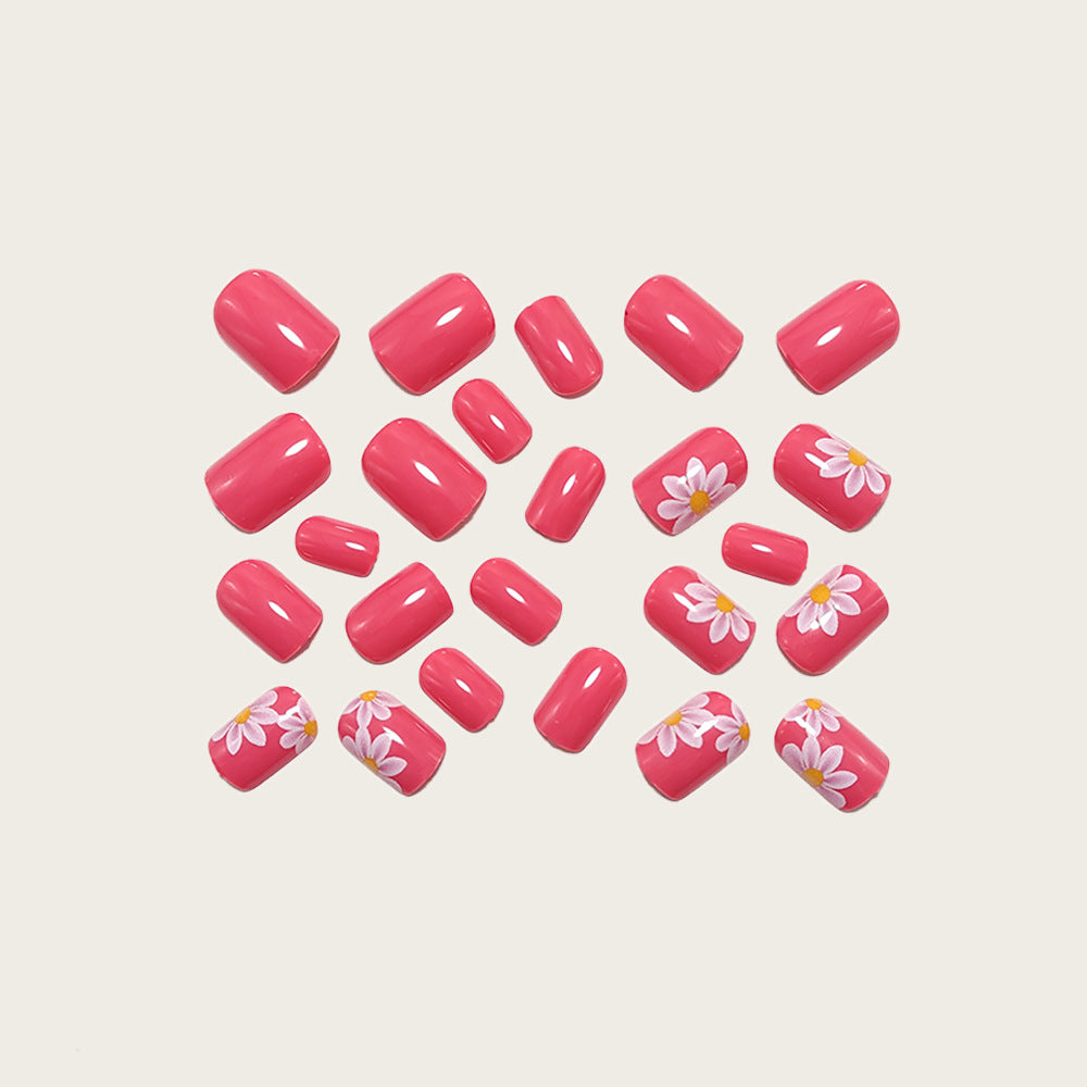 Fake nails with floral design and high-gloss finish Stornfield