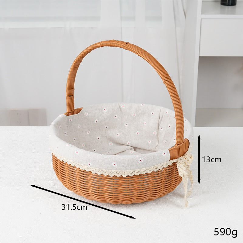 Decorative Round Woven Basket Stornfield