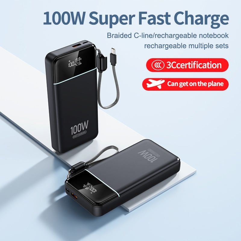 Powerful power bank with Intelligent Usb-C fast charging and digital charge level indicator Stornfield