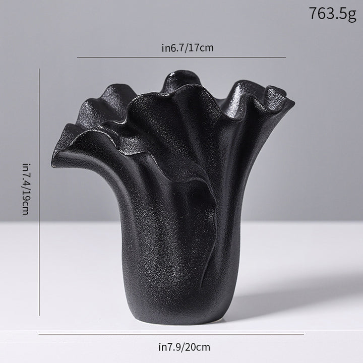 Artistic Ceramic Wave Vase