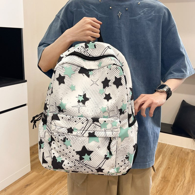 Star-Patterned School Backpack Stornfield