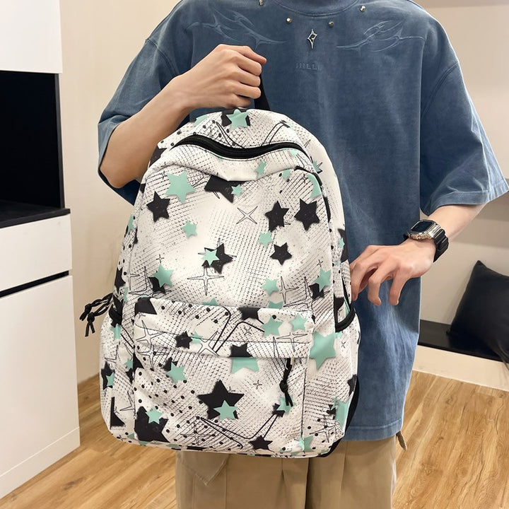 Star-Patterned School Backpack Stornfield