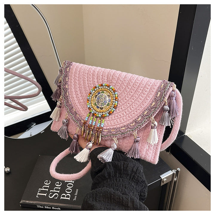 Bohemian-Inspired Handcrafted Beaded Clutch Stornfield