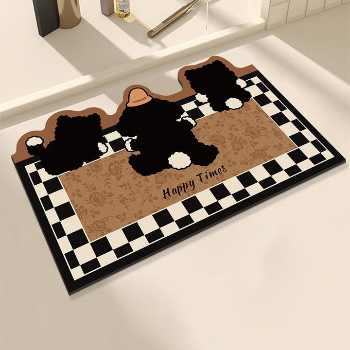 Panda-Themed Decorative Bath Mat