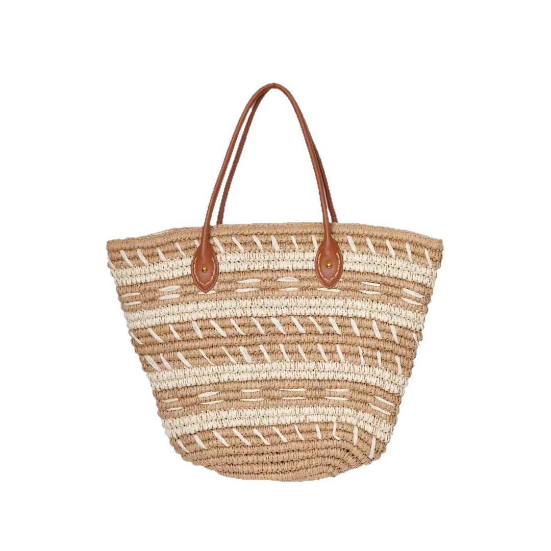 Bast-Beach bag with Elegant Structured Design Stornfield
