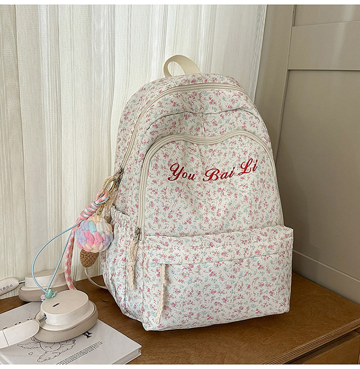 Floral Patterned Backpack