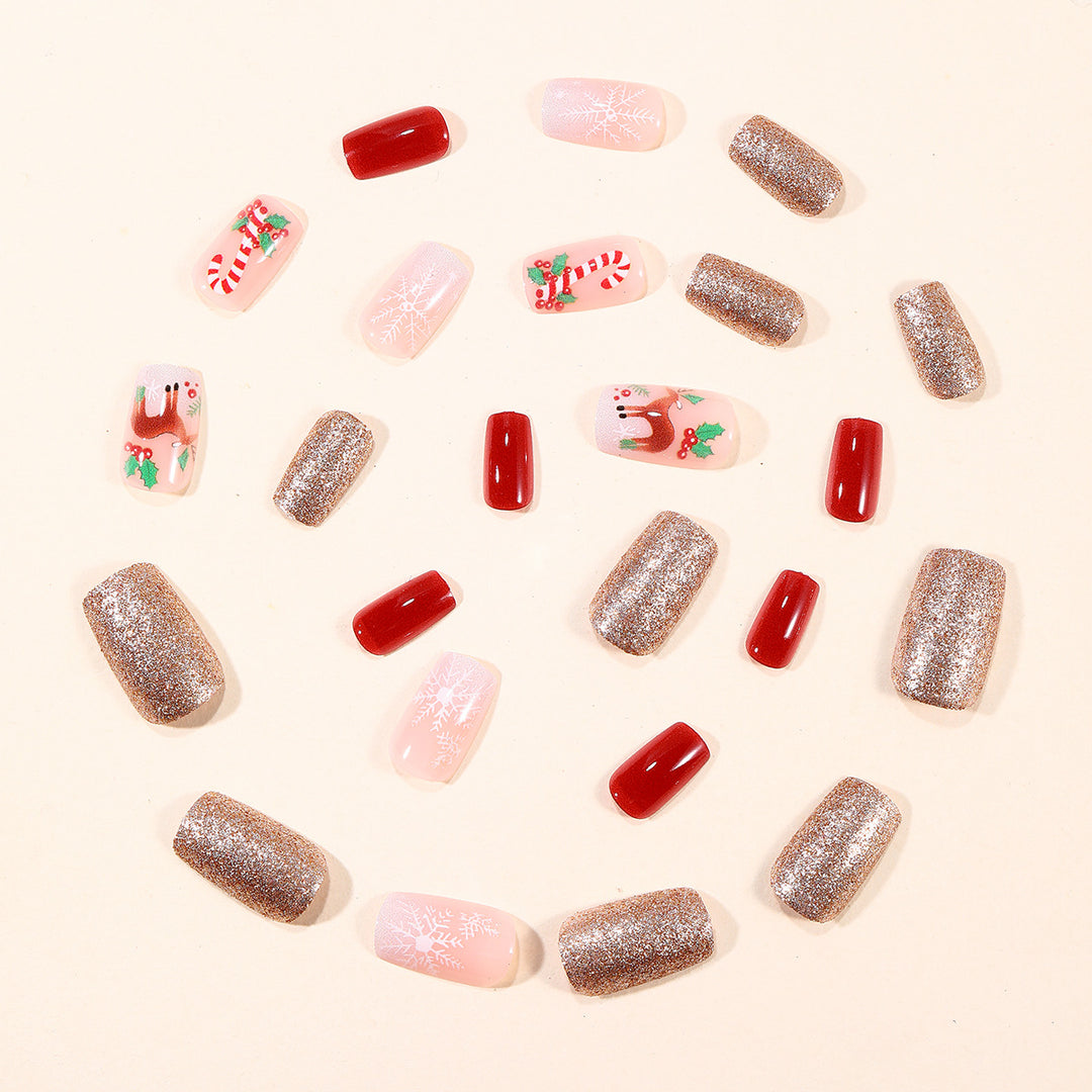 Festive Holiday-Themed Nail Art Extensions Stornfield 1789713372