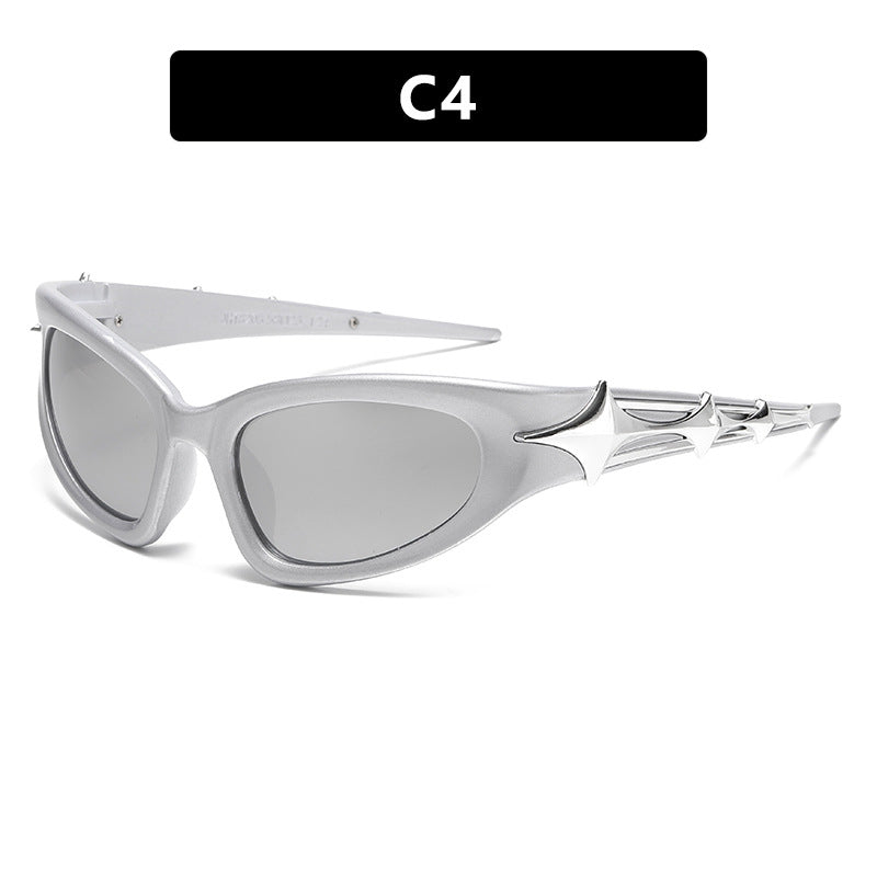 Women futuristic sunglasses with unique star design Stornfield