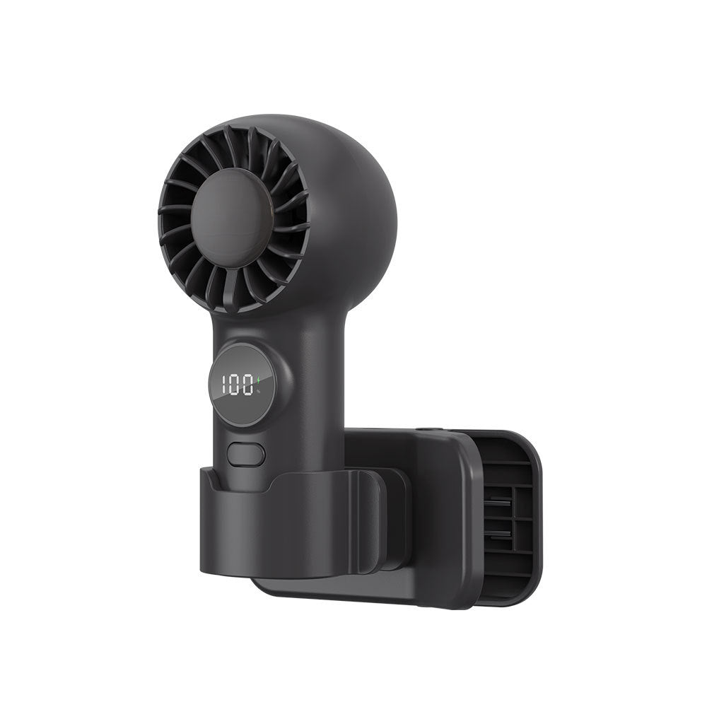 Unisex Mini Digital Display Rechargeable Handheld Fan Stornfield