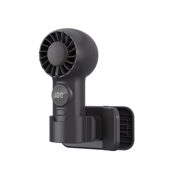 Unisex Mini Digital Display Rechargeable Handheld Fan Stornfield