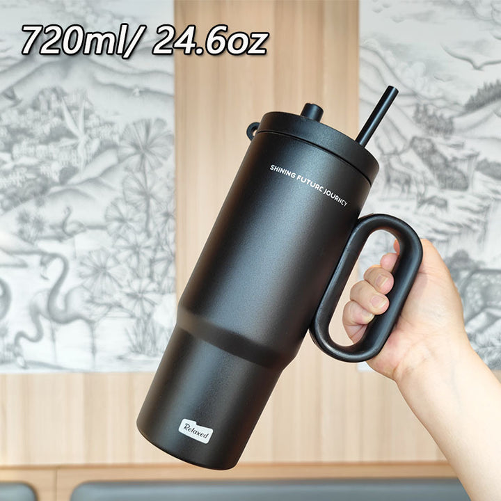 Women insulated drinking container with ergonomic handle Stornfield