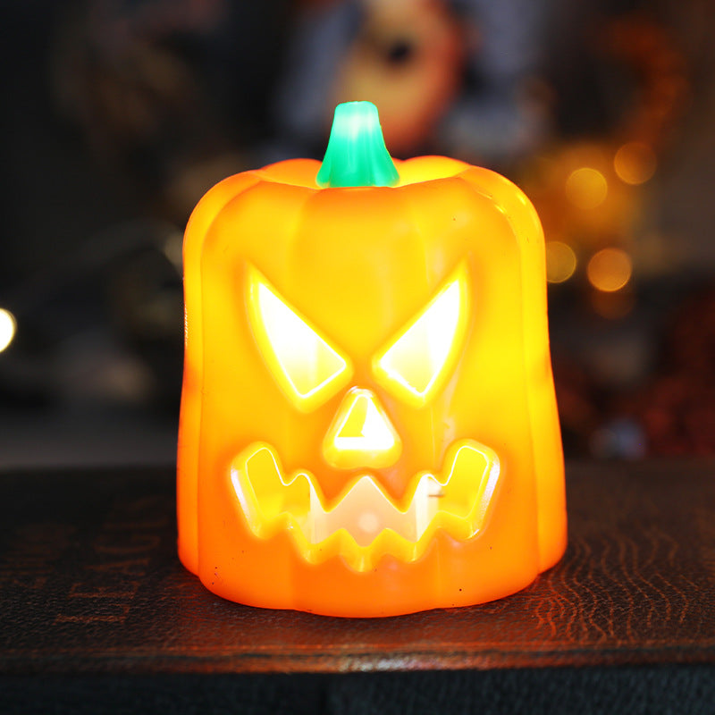 Halloween Pumpkin Glow Candle